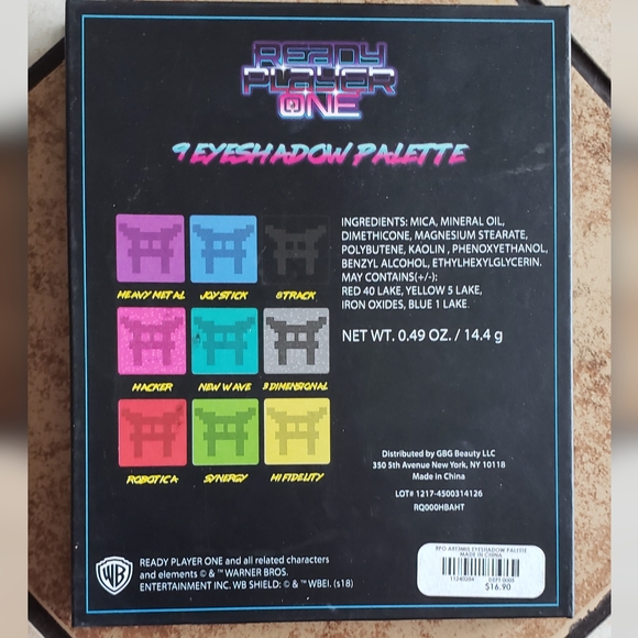 Ready Player One Eyeshadow Palette Artemis Art3mis Rainbow Collector Novelty - Picture 4 of 4